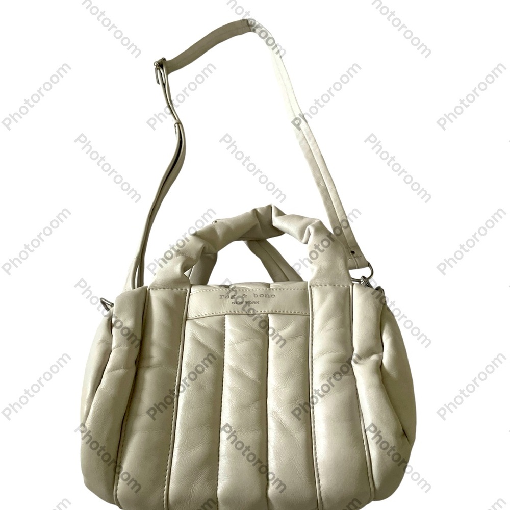 Rag & Bone Cream Leather Small Max Crossbody.